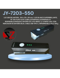 LUZ DELANTERA STELLA 500 LUMENES